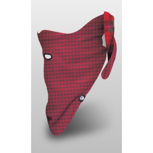 Šátek Airhole Reversable Plaid - červený, L/XL