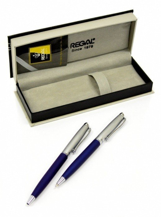 Psací souprava Cronos - matná modrá 122209MB