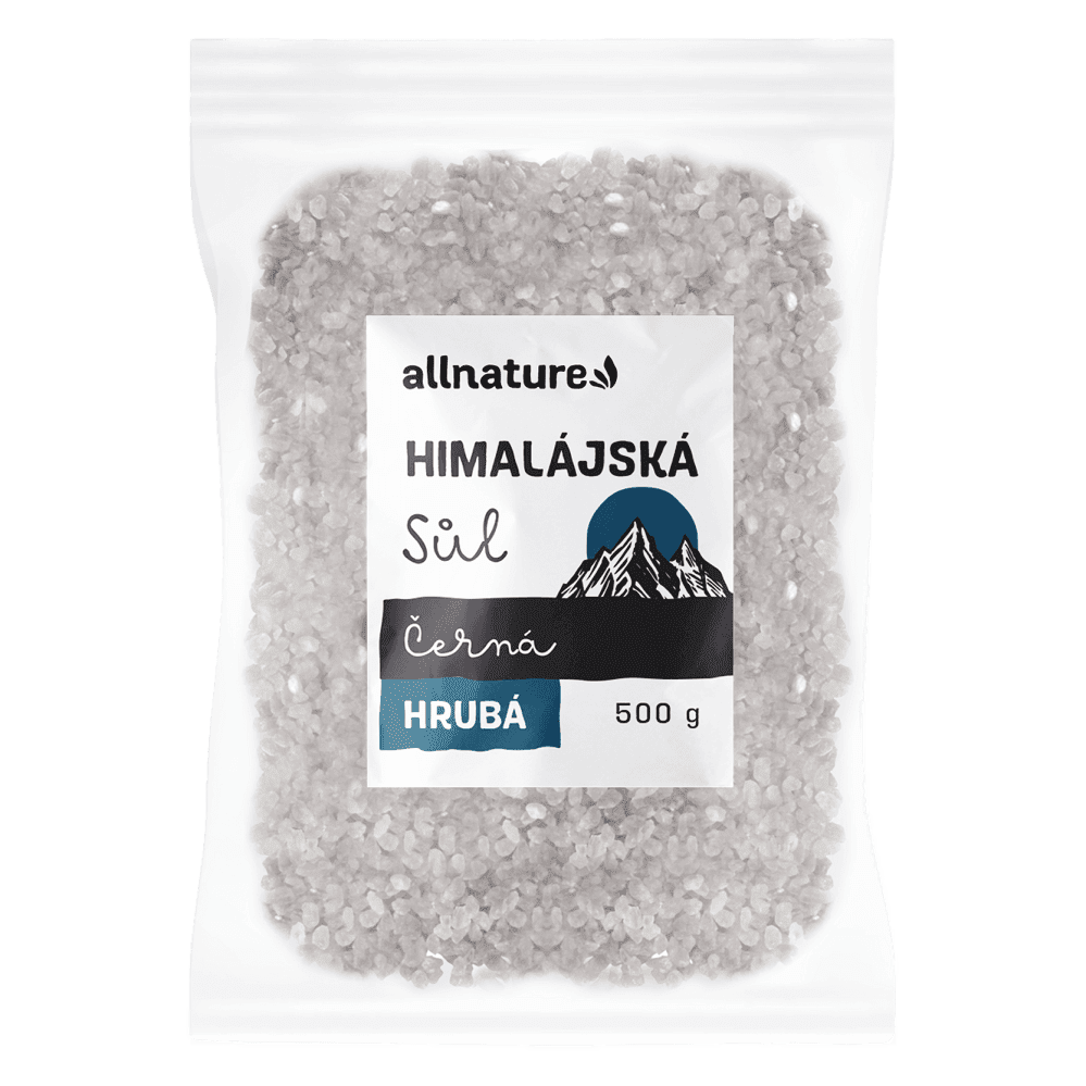 ALLNATURE Himalájská sůl černá hrubá 500 g