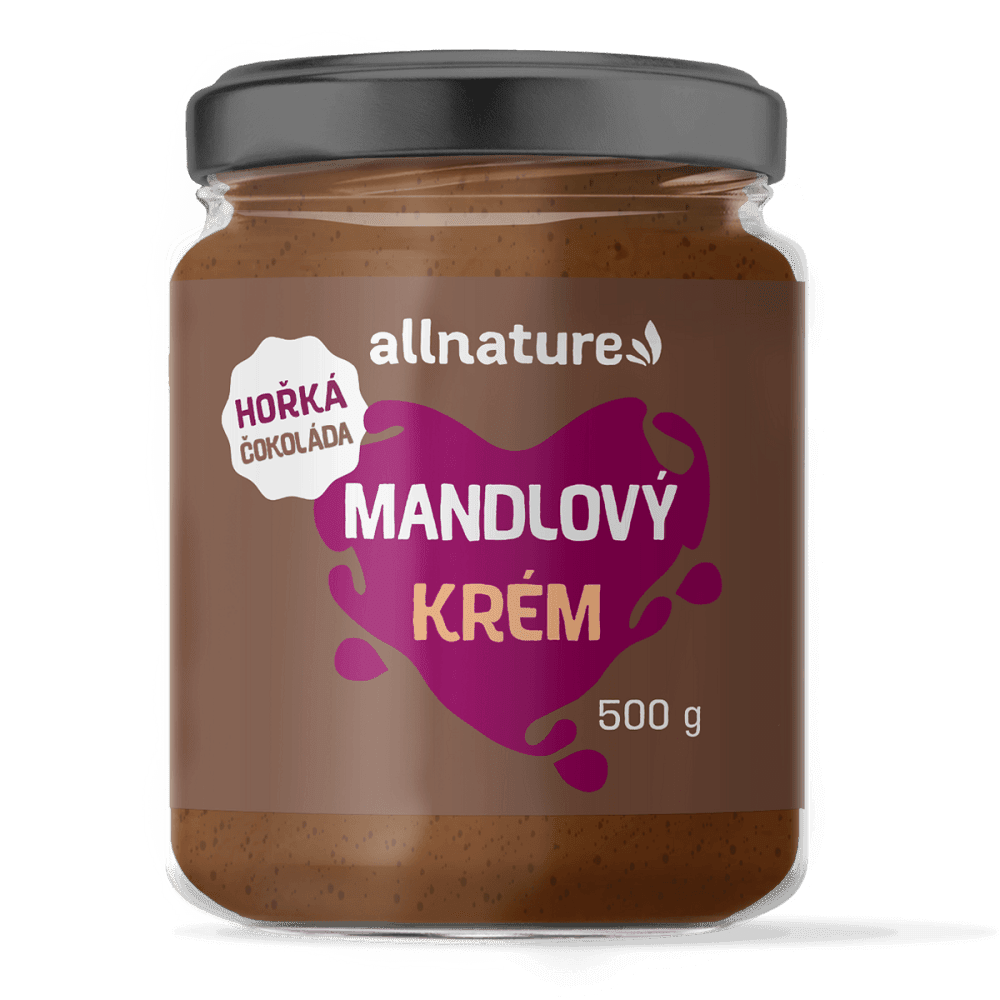 ALLNATURE Mandlový krém s hořkou čokoládou 500 g