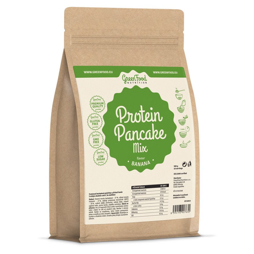 GREENFOOD NUTRITION Proteinové palačinky banán 500 g