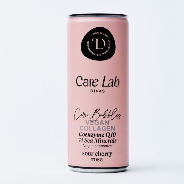 Care Lab Care Bubbles Collagen sour cherry-rose funkční nápoj  250 ml