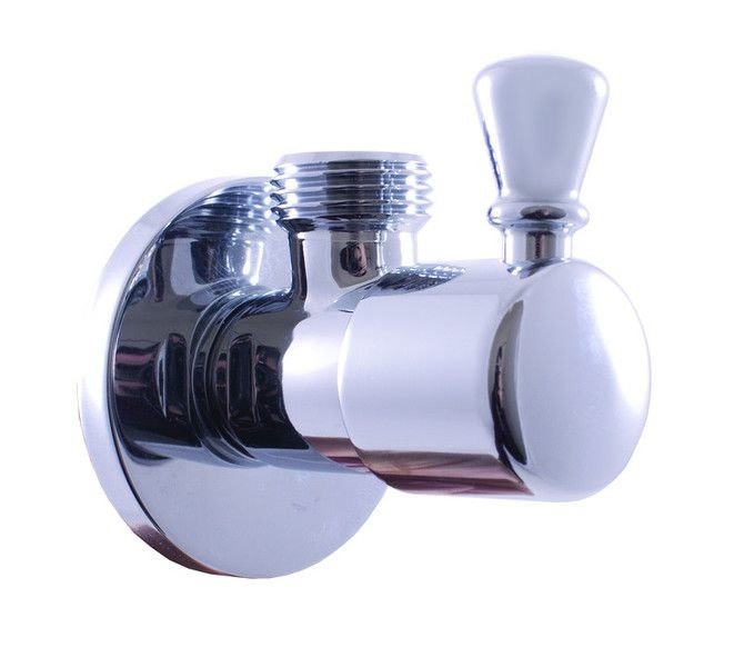 SLEZAK-RAV Rohový ventil s keramickým vrškem chrom, Barva: chrom ROH001