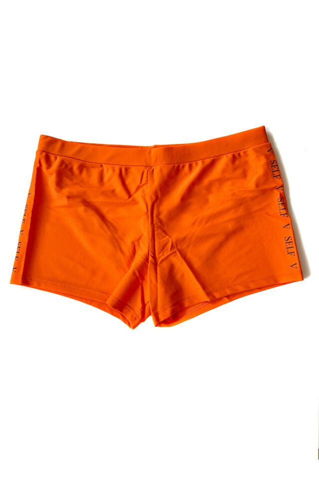 Pánské plavky S96D-5a oranžové - Self - XL
