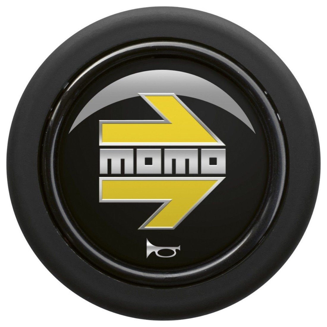 Tlačítko klaksonu MOMO černá/žlutá