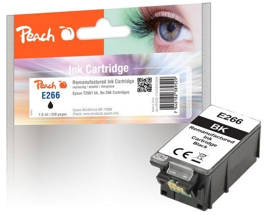 Inkoustová náplň Peach Epson 266, 7,6ml, kompatibilní - černá, 320926