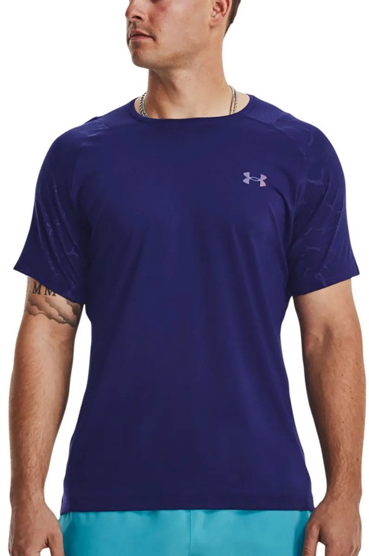Triko Under Armour UA Rush Emboss SS-BLU