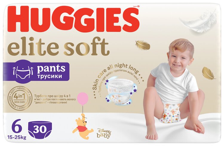 Huggies Elite Soft PANTS č. 6 - 30 ks