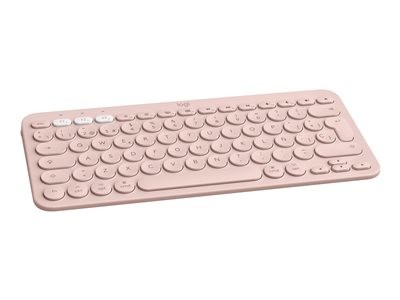 Logitech K380 Multi-Device Bluetooth Keyboard - Klávesnice - bezdrátový - Bluetooth 3.0 - Skandinávské (dánština/finština/norština/švédština) - ružová, 920-010402