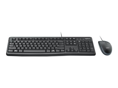 Logitech Desktop MK120 - Klávesnice a sada myši - USB - anglická, 920-002552