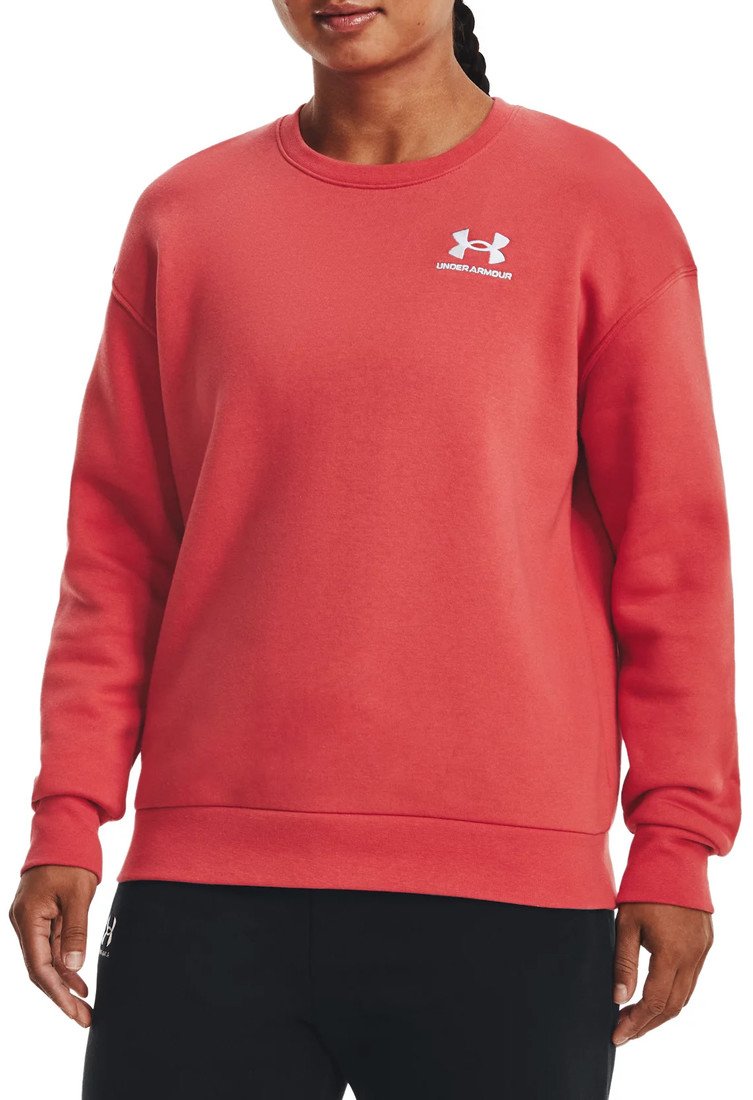 Mikina Under Armour Essential Fleece Crew-RED