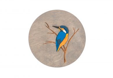 Kingfisher Wooden Image