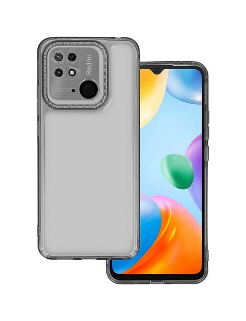 Kryt TopQ Xiaomi Redmi 10C Crystal Diamond průhledný tmavý 92015