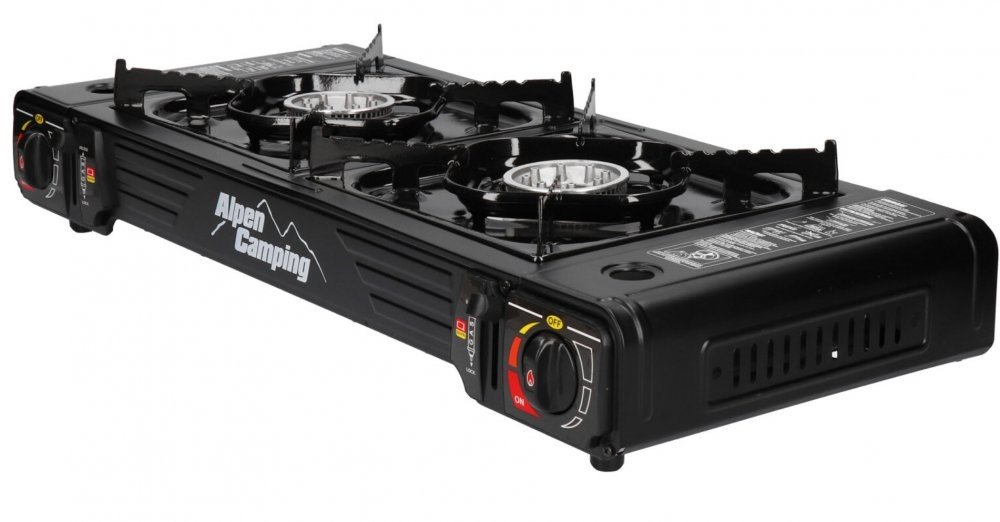 Alpen Camping dvouplotynkový plynový vařič TEXAS