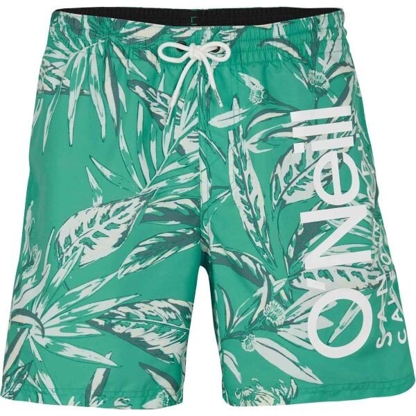 O'Neill CALI FLORAL 16'' SWIM SHORTS Pánské koupací šortky, zelená, velikost L