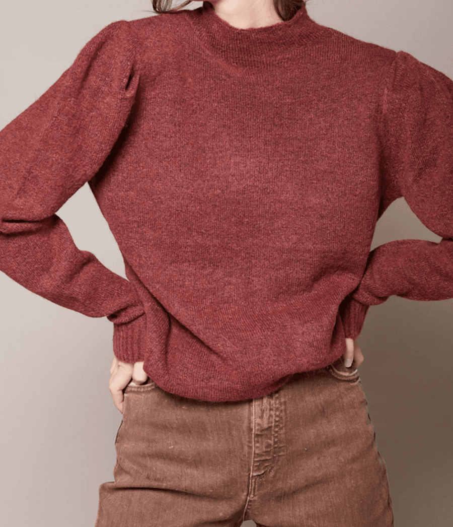 Hřejivý dámský svetr s alpakou ICHI