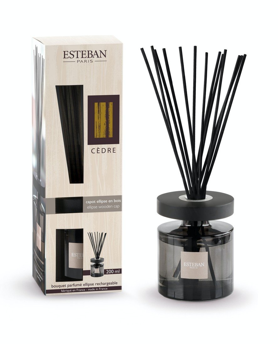 Esteban Paris Parfums  ESTEBAN - DIFUZÉR 200 ML - scented bouquet ellipse - MOKA - cedre - cedr 200 ml