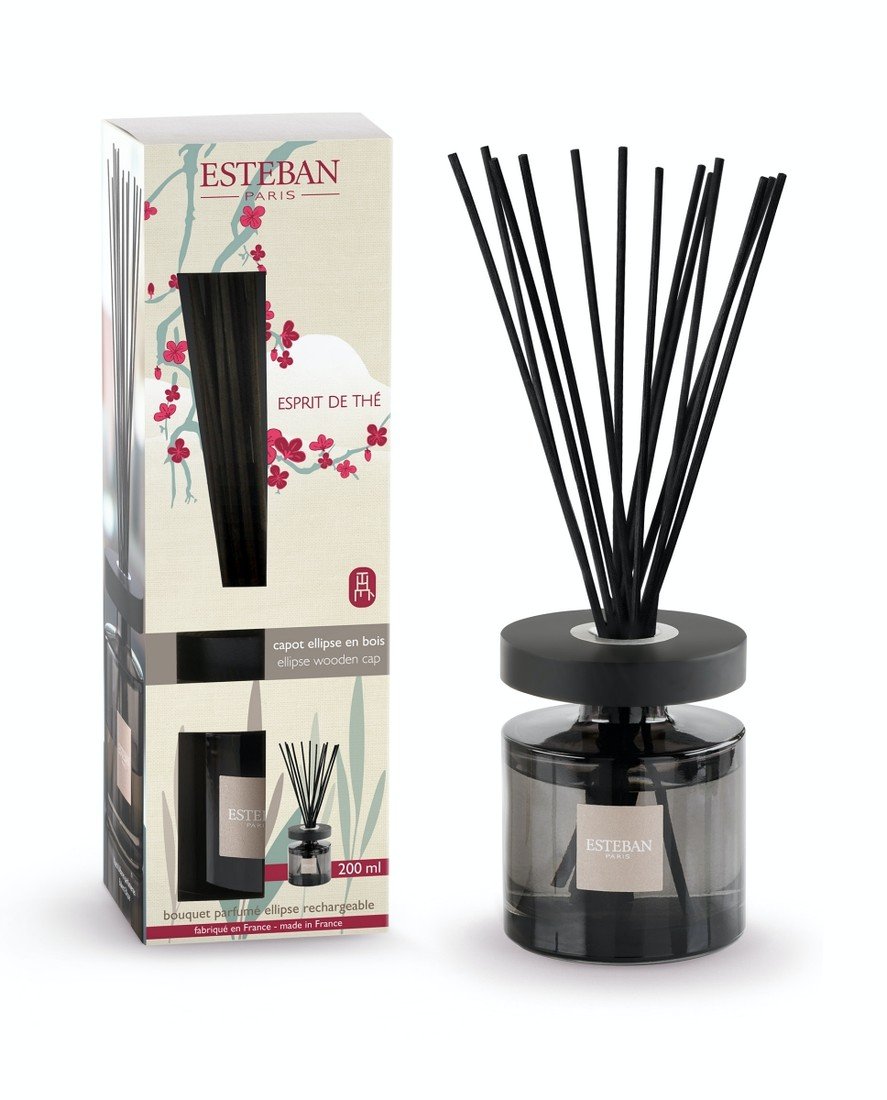 Esteban Paris Parfums  ESTEBAN - DIFUZÉR 200 ML - scented bouquet ellipse - MOKA - esprit de thé 200 ml