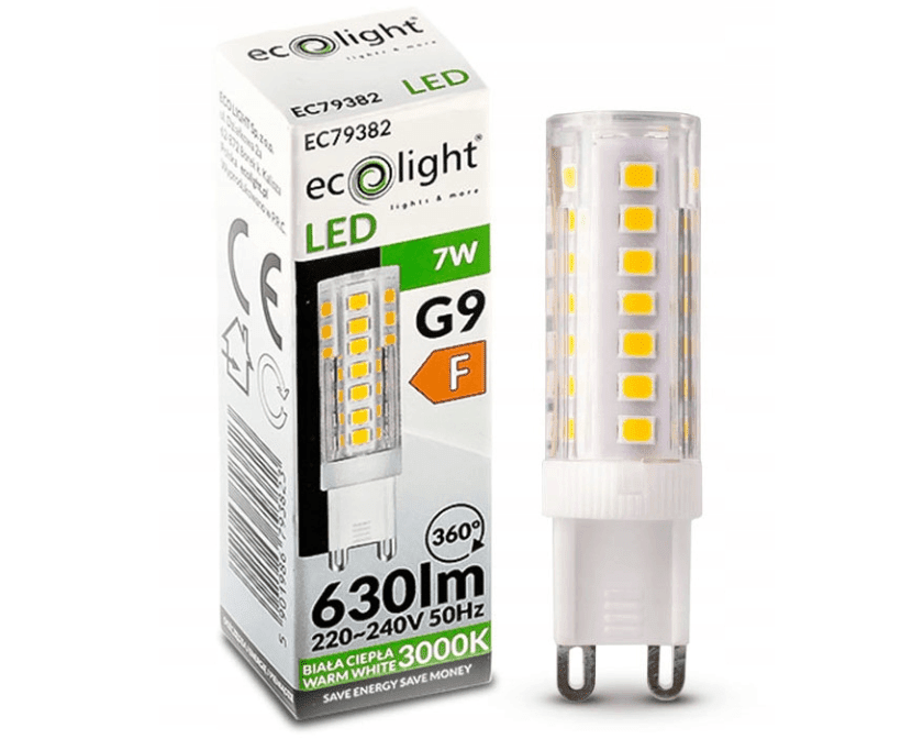 Berge LED žárovka - G9 - 7W - teplá bílá