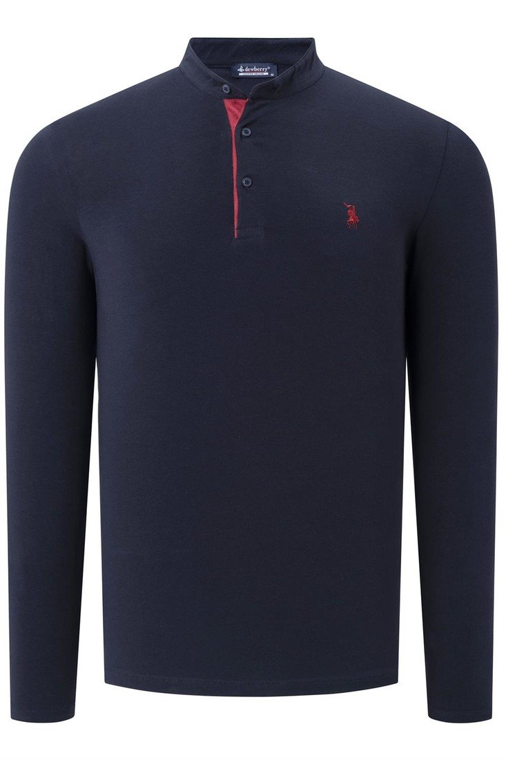 V4009 DEWBERRY MENS SWEATSHIRT-PLAIN NAVY BLUE