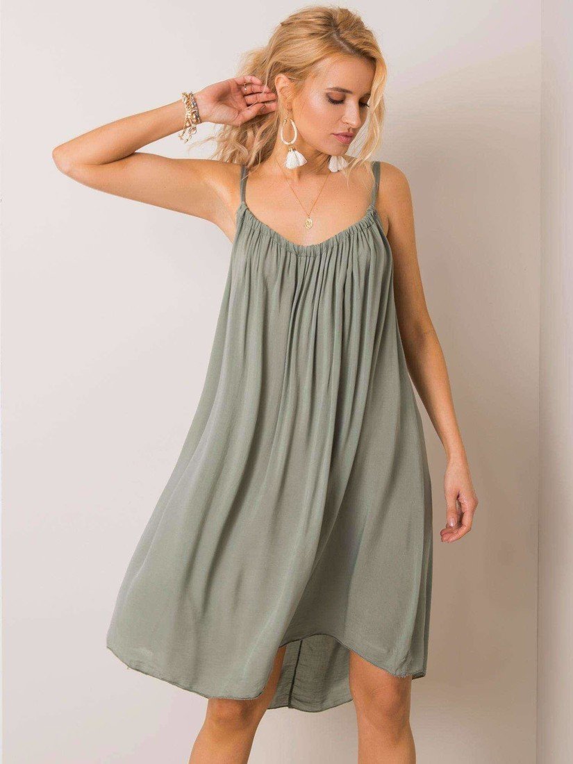 Khaki dress Och Bella wjok0267. R69