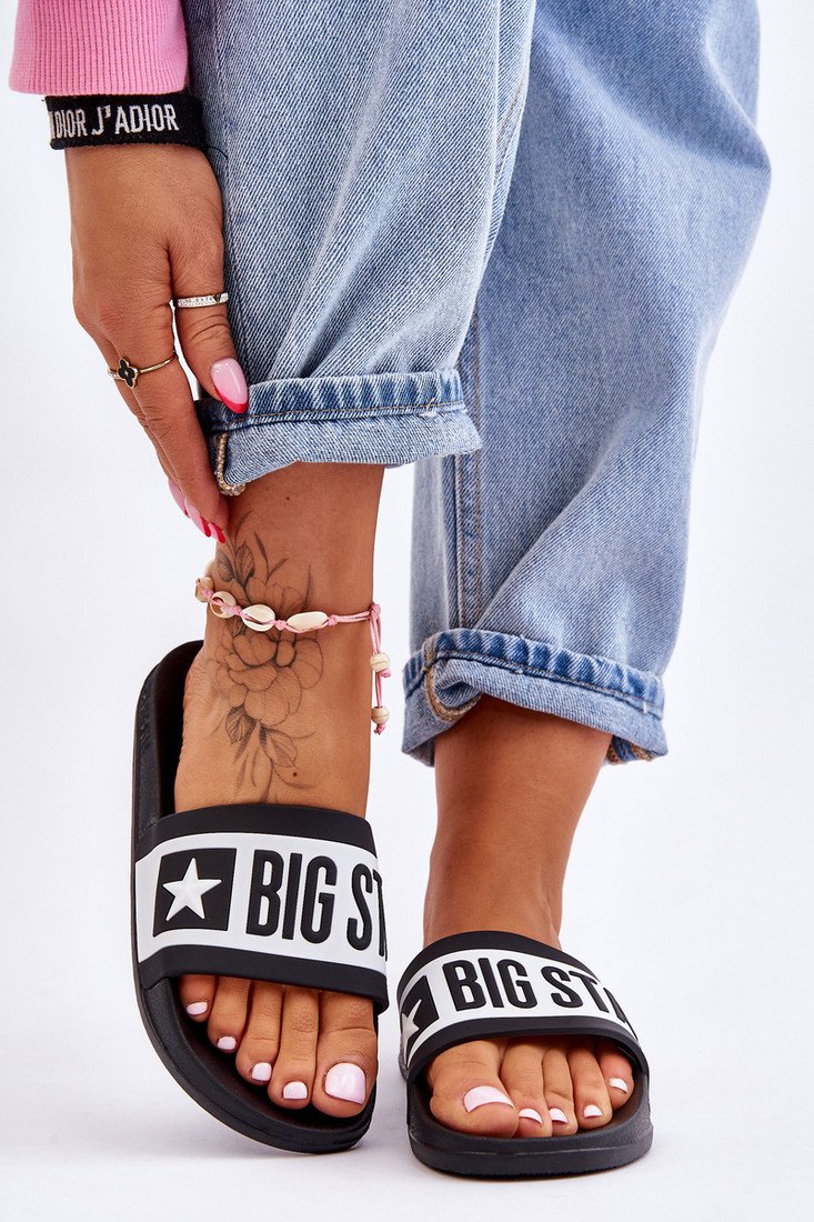 Dámské klasické pantofle Big Star LL274739 Černá