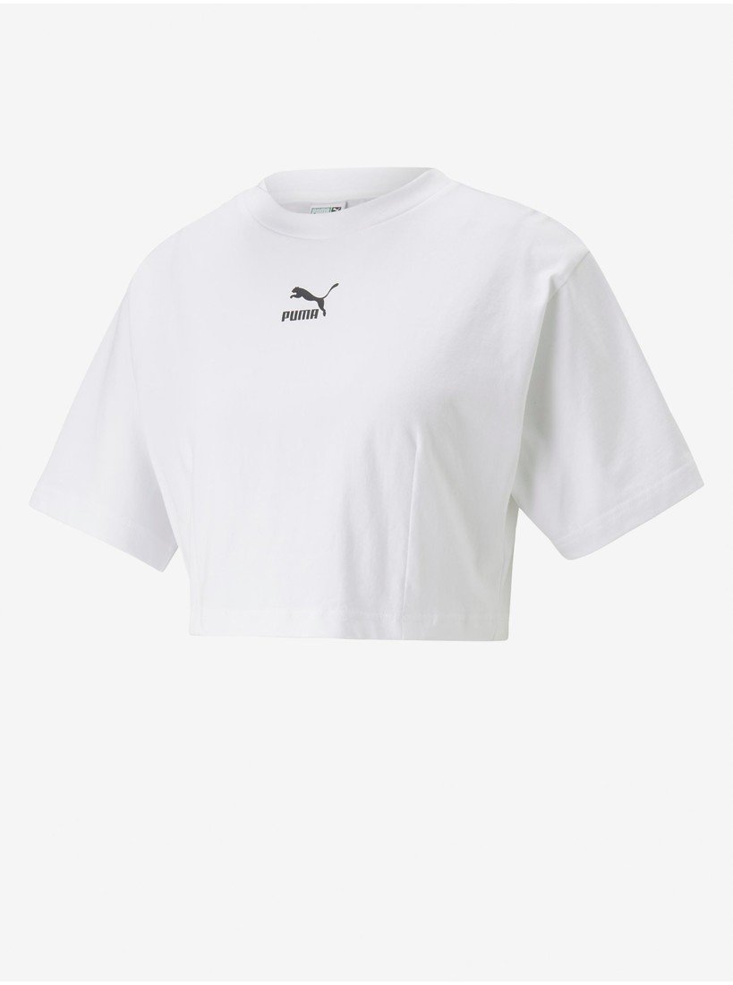 Bílý dámský crop top Puma Dare To - Dámské