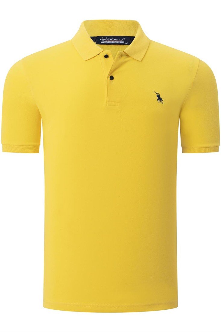 T8561 DEWBERRY MENS TSHIRT-PLAIN YELLOW
