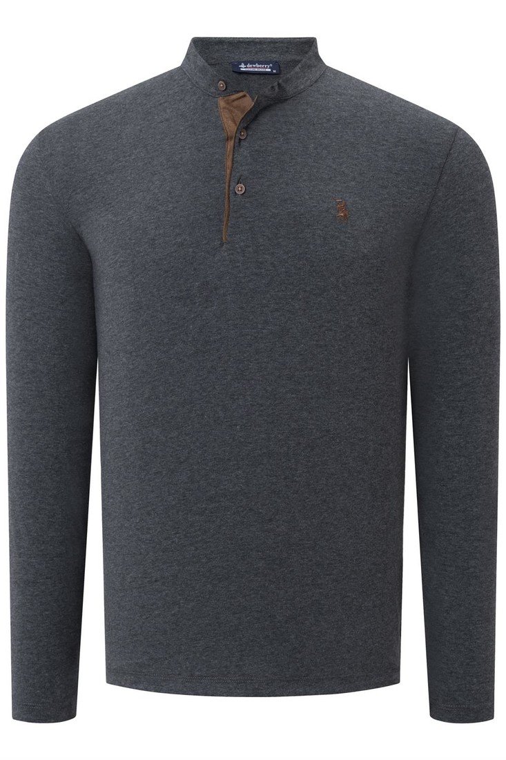 V4009 DEWBERRY MENS SWEATSHIRT-PLAIN ANTHRACITE