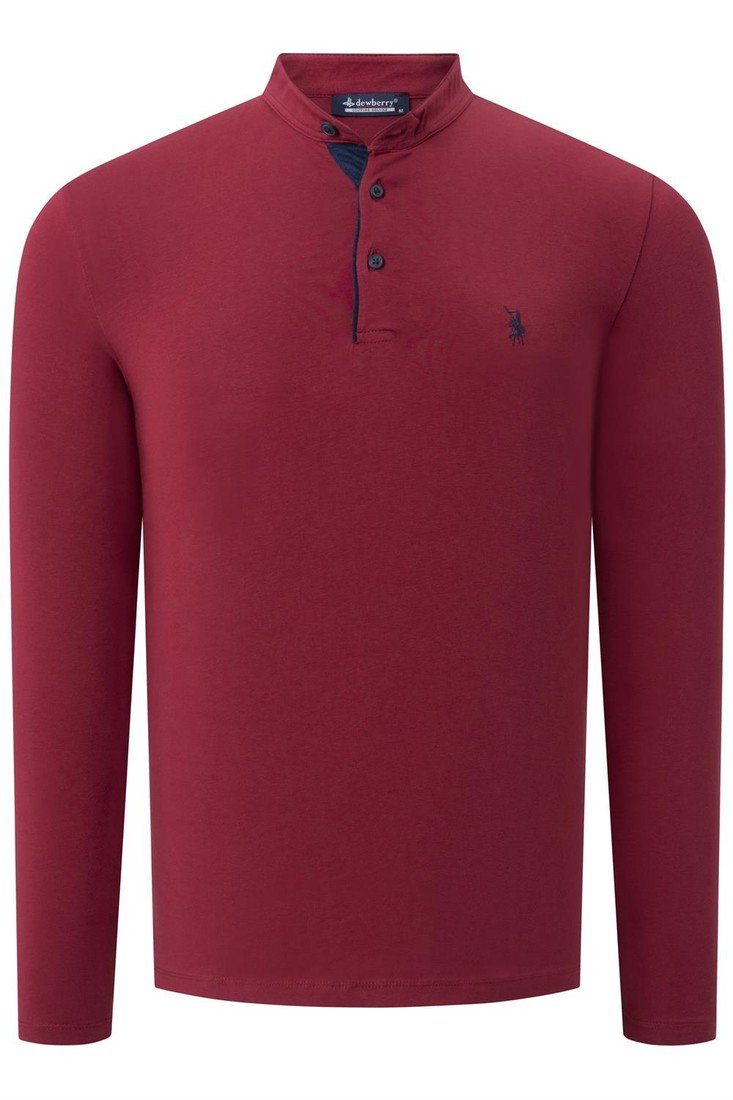 V4009 DEWBERRY MENS SWEATSHIRT-PLAIN BURGUNDY