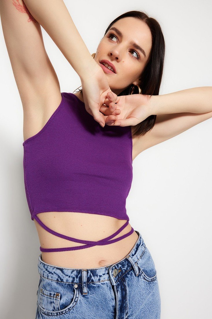 Trendyol Blouse - Purple - Slim fit