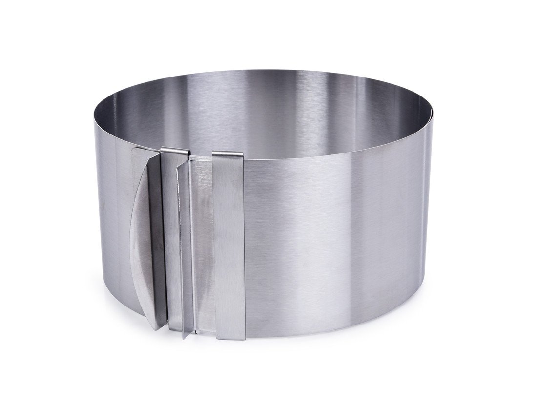 Nastavitelná pekařská a cukrářská forma, nerez nastavitelá 16 až 20 cm