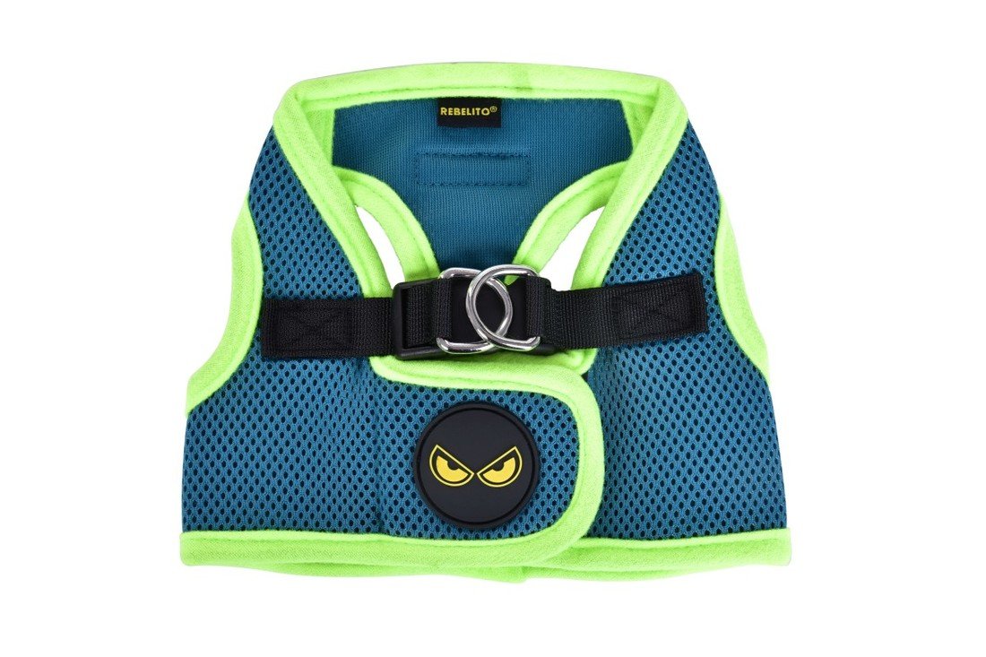 Komfortní kšíry/postroj REBELITO® tyrkysové