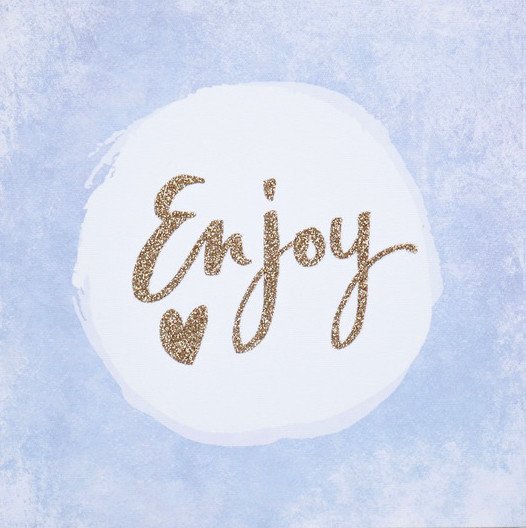 Obraz na plátně, s glitter efektem 28 x 28 cm