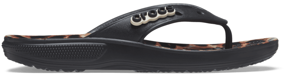 Dámské žabky crocs classic animal černá 36-37