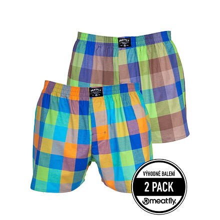 Pánské trenýrky meatfly doug oranžová/hnědá s