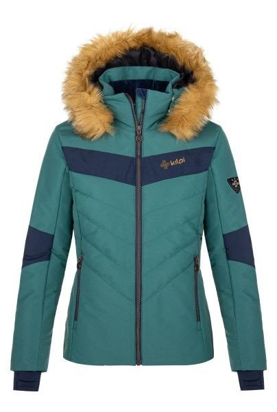 Dámská lyžařská bunda kilpi alisia-w tmavě zelená 34