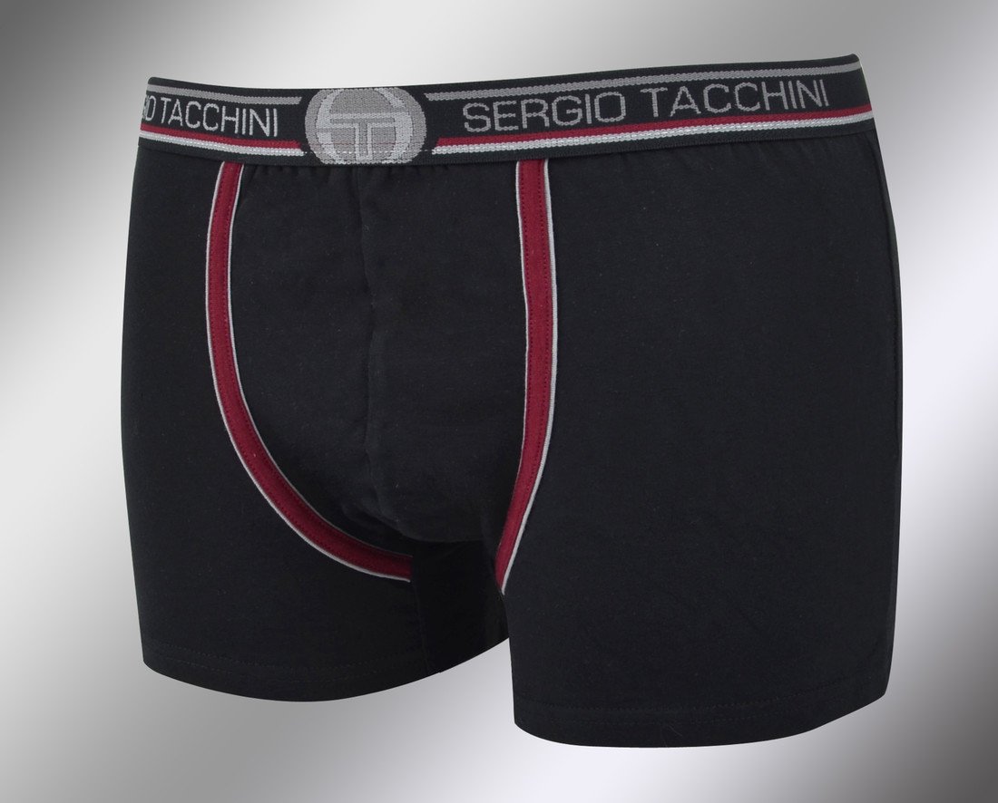 Pánské vzorované boxerky 18421 nero Sergio Tacchini Velikost: M(5) vel. 50, Barva: nero