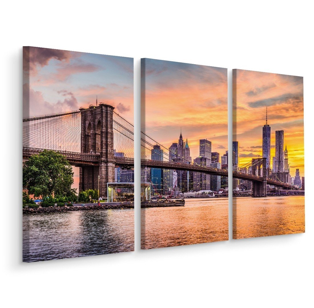 MyBestHome BOX Vícedílné plátno New York City Panoramatická Krajina Varianta: 40x60