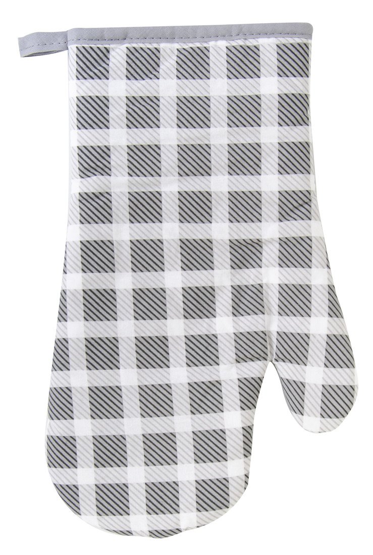 Kuchyňská bavlněná rukavice chňapka COCINE 1 kus, světle šedá, 18x30 cm, 100% BAVLNA