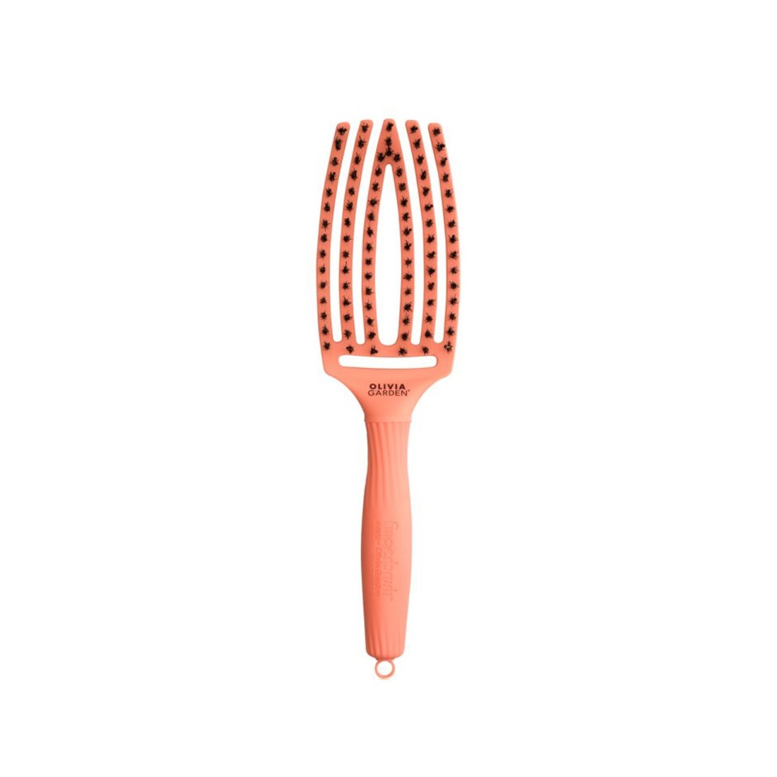 Olivia Garden Antistatický kartáč na vlasy FingerBrush Medium Coral