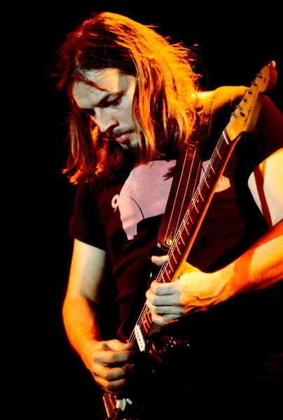 BRIDGEMAN IMAGES Umělecká fotografie David Gilmour, February 1977: concert of rock band Pink Floyd, (26.7 x 40 cm)