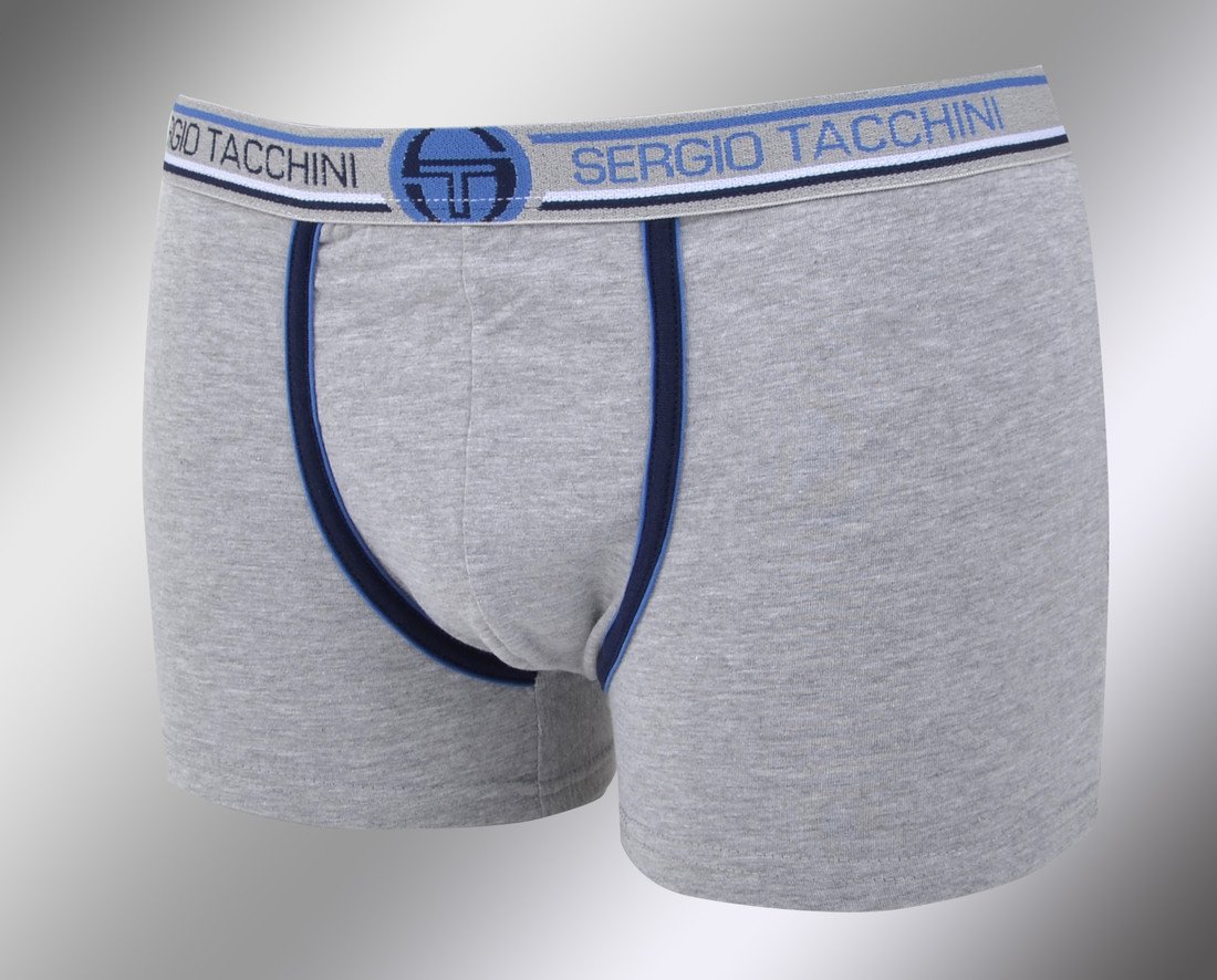 Pánské vzorované boxerky 18421 grigio Sergio Tacchini Velikost: L(6) vel. 52, Barva: grigio