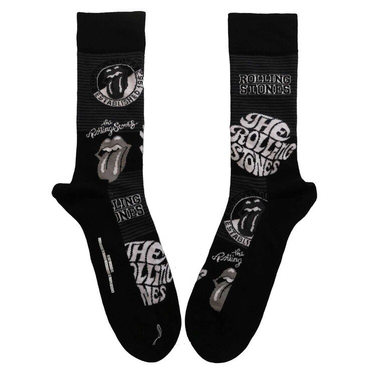 ROCKOFF Ponožky Rolling Stones - Mono Logos