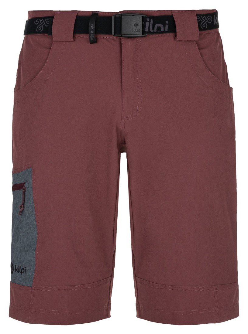 Pánské outdoorové kraťasy kilpi navia-m tmavě červená 3xl