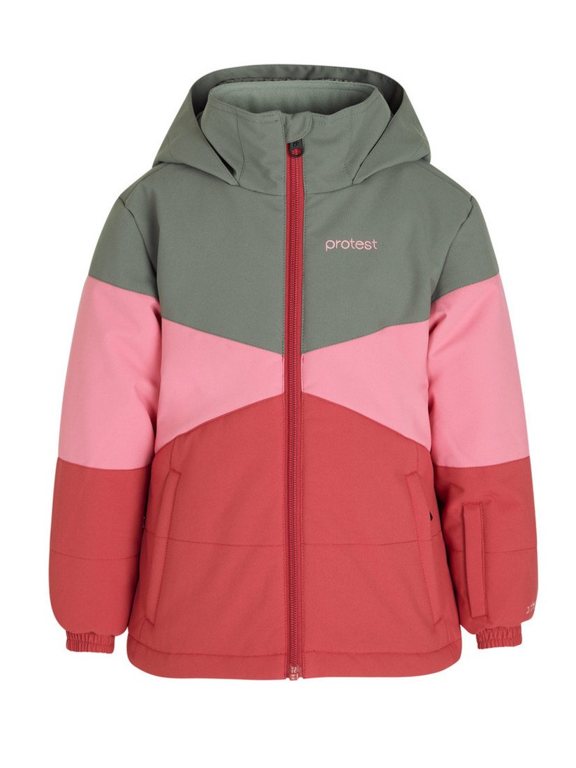 Dívčí lyžařská bunda protest alice zelená/růžová 110
