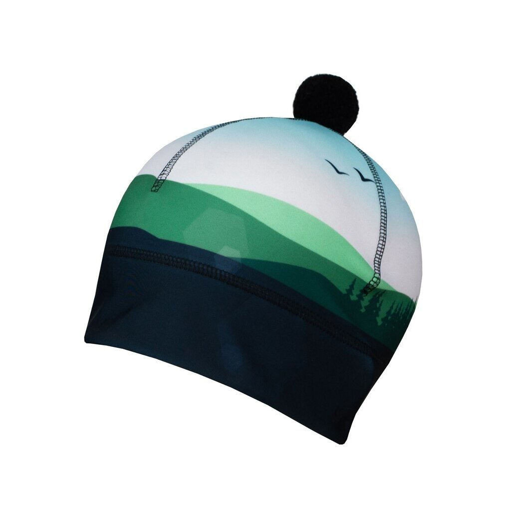 Sportovní čepice bjež nature černá/zelená xs