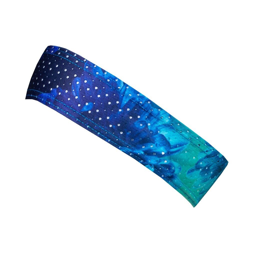 Sportovní čelenka bjež drop 5 daisy modrá uni