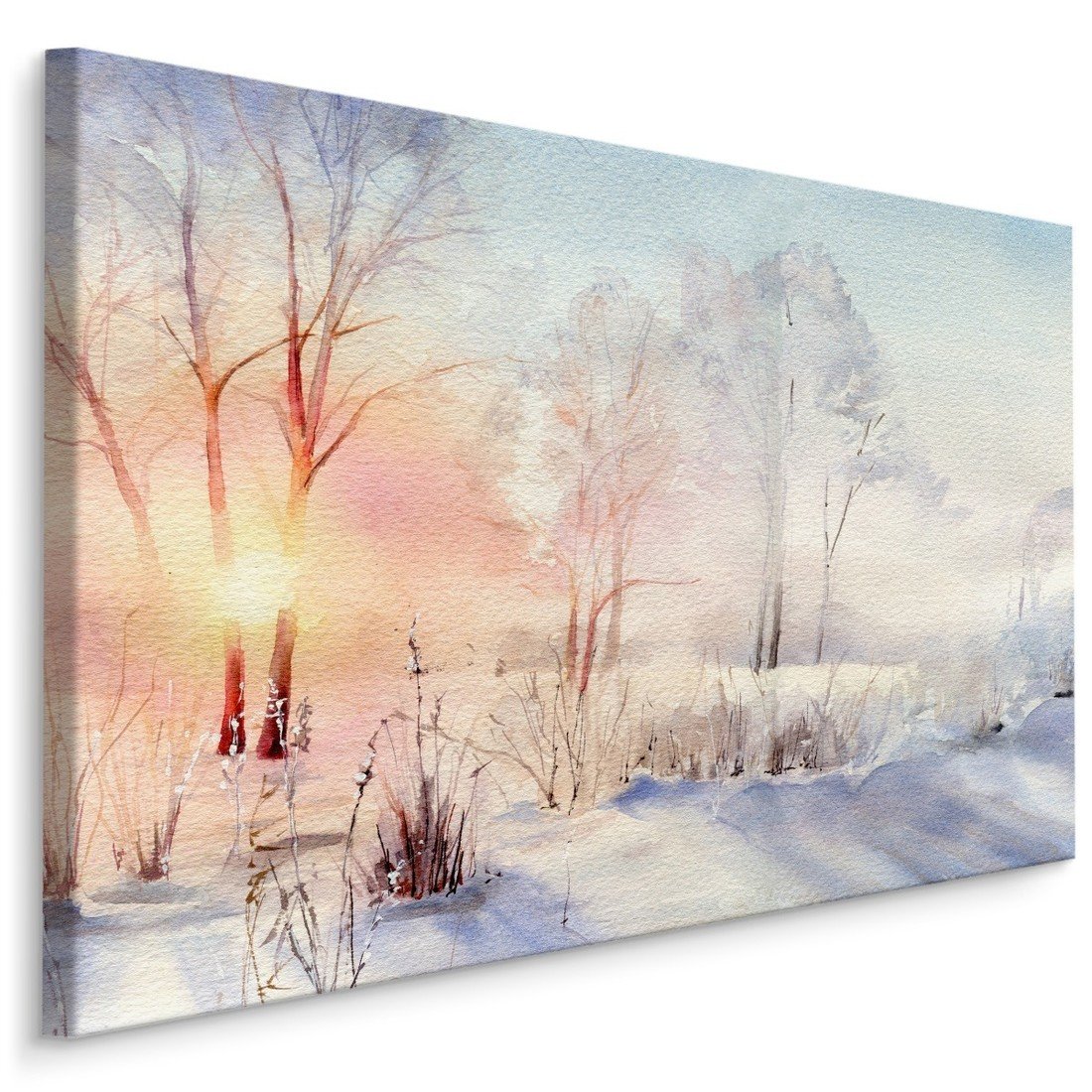 MyBestHome BOX Plátno Východ Slunce V Zimním Lese Varianta: 30x20