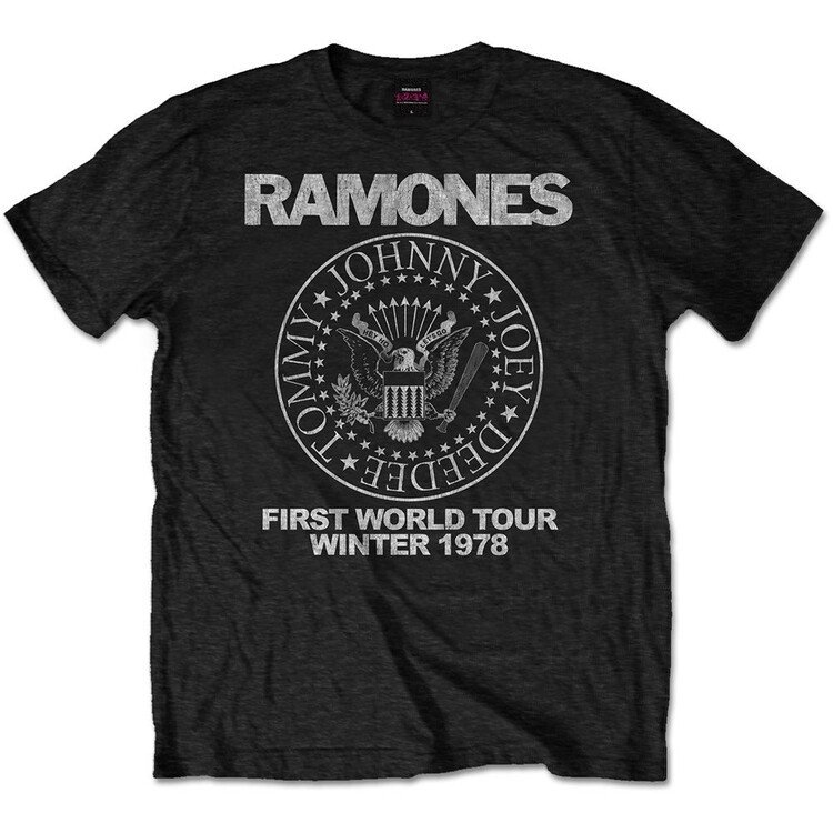 ROCKOFF Tričko Ramones - First World Tour 1978